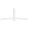 Ekena Millwork Bellingham Architectural Grade PVC Gable Bracket, 108"W x 45"H x 4"D x 6"F, 10/12 Pitch GBP108X45X0406BEL00 - alternate 3